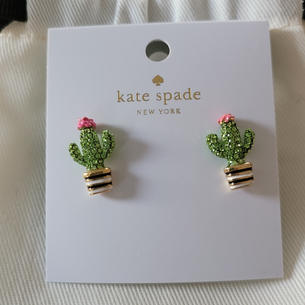 kate spade ♠️ cactus 🌵 earrings